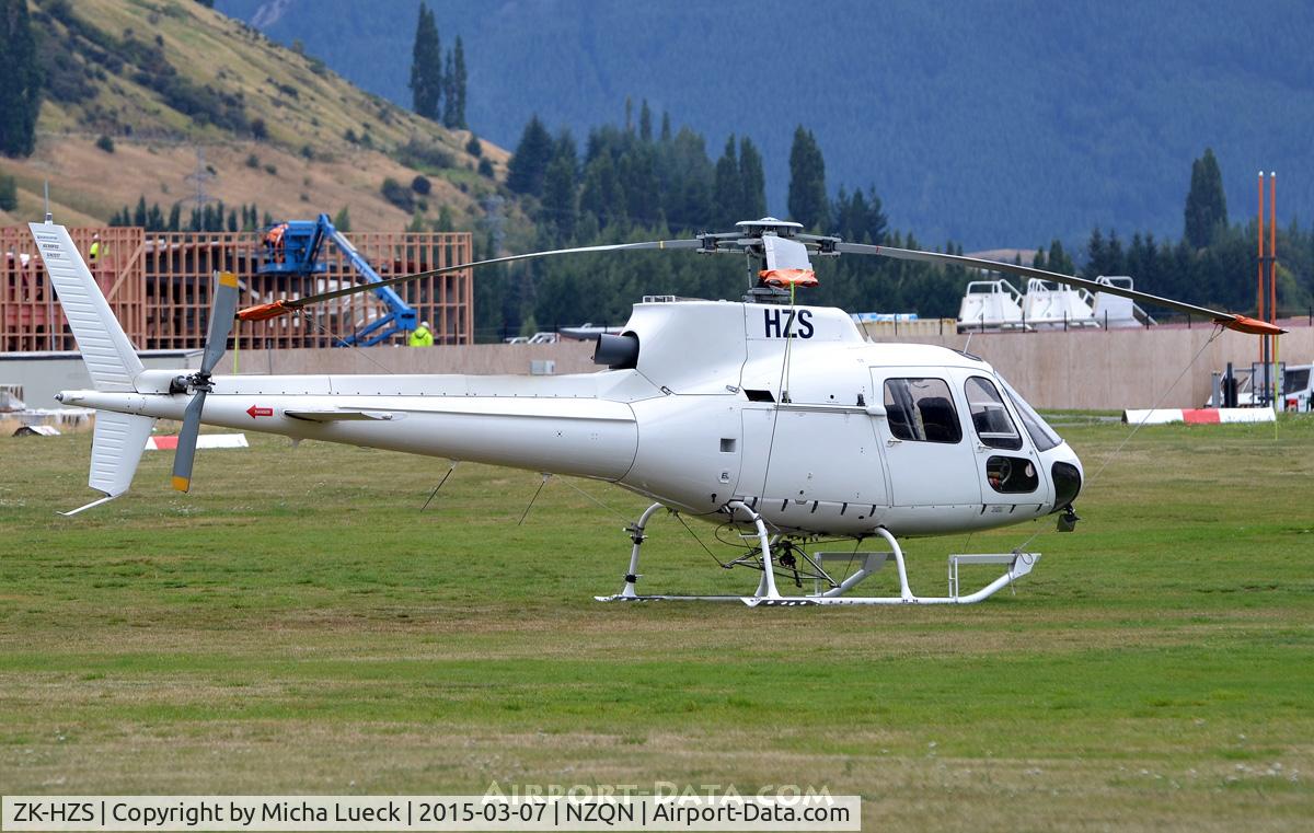 ZK-HZS, Eurocopter AS-350BA Ecureuil Ecureuil C/N 2237, At Queenstown