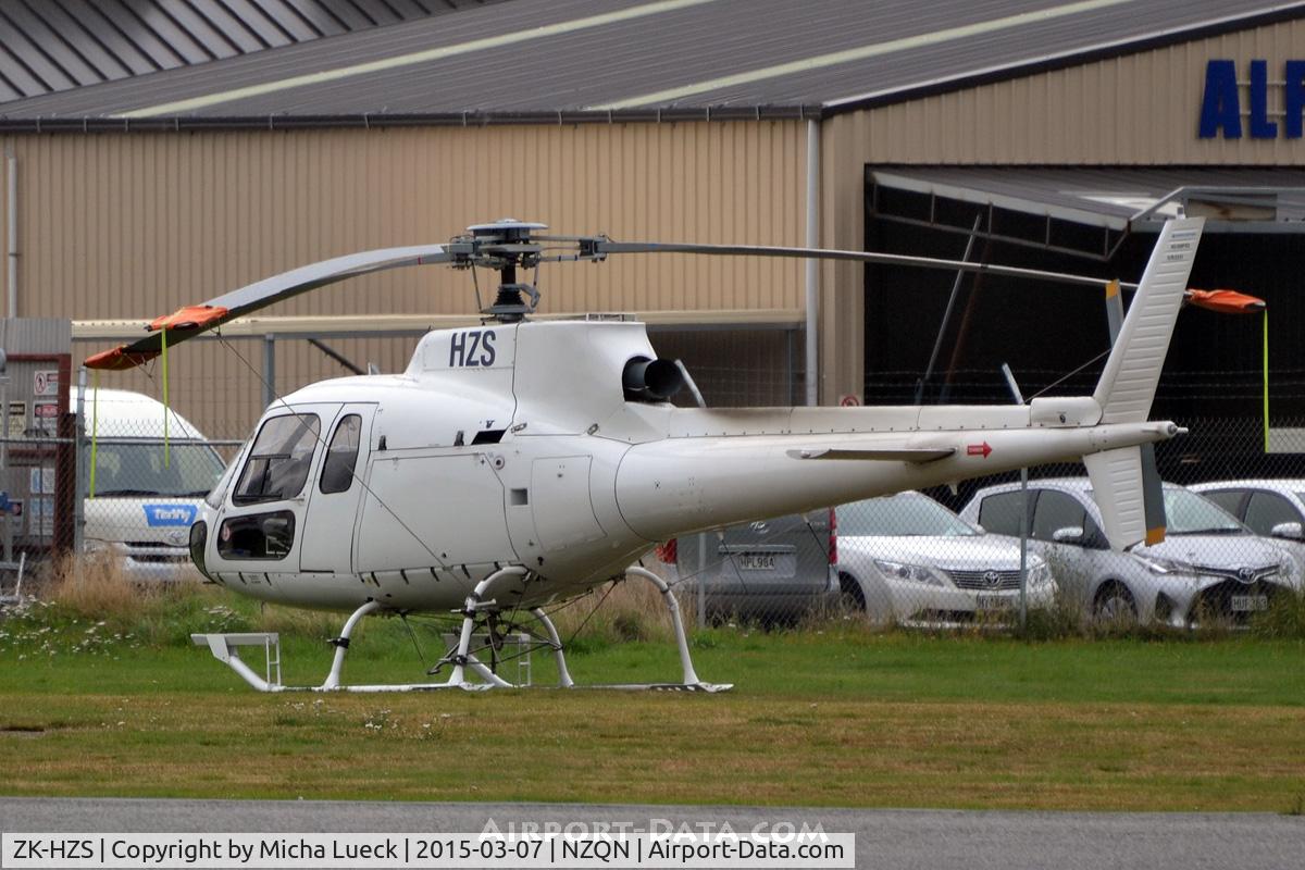 ZK-HZS, Eurocopter AS-350BA Ecureuil Ecureuil C/N 2237, At Queenstown