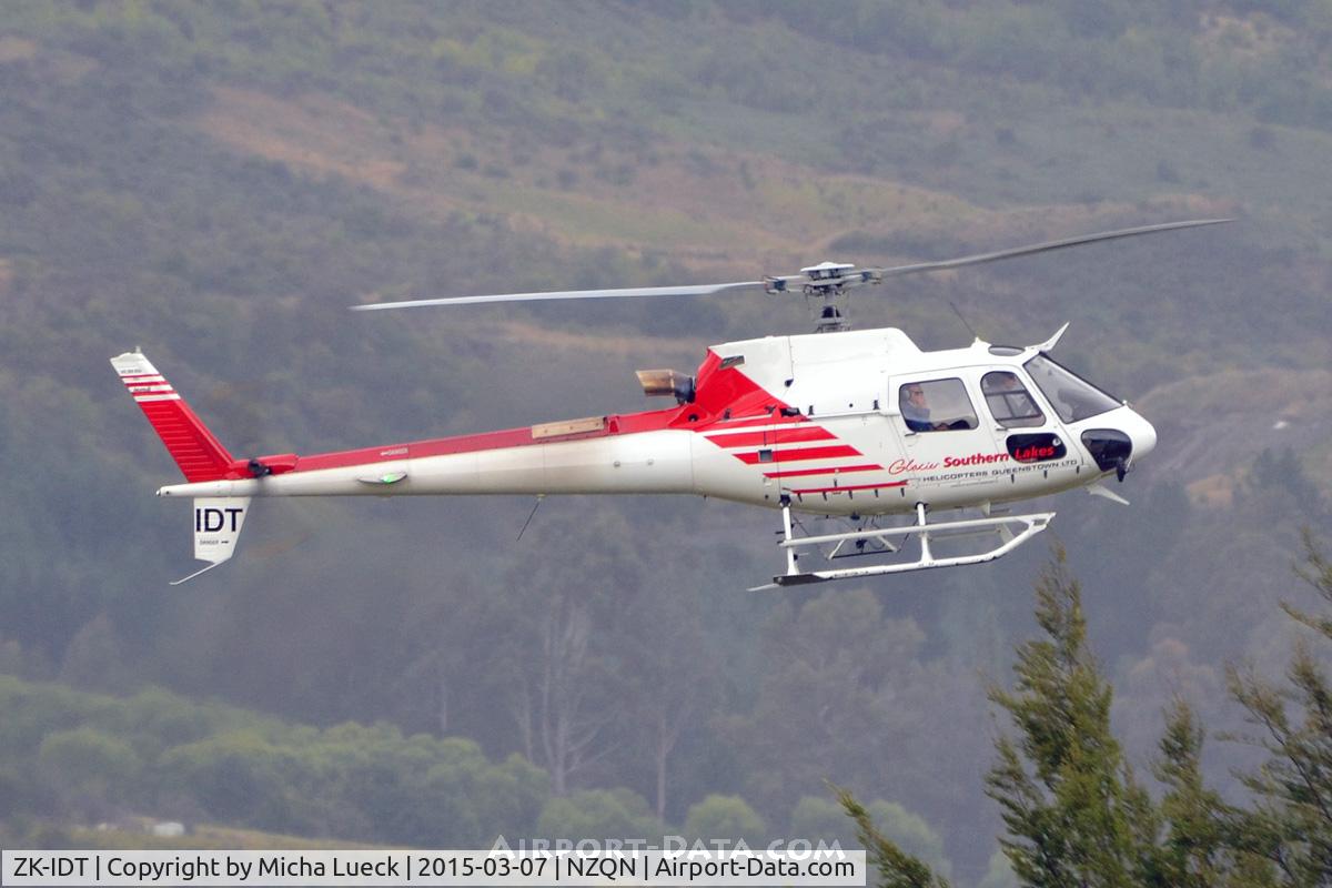 ZK-IDT, Eurocopter AS-350B-3 Ecureuil Ecureuil C/N 7721, At Queenstown