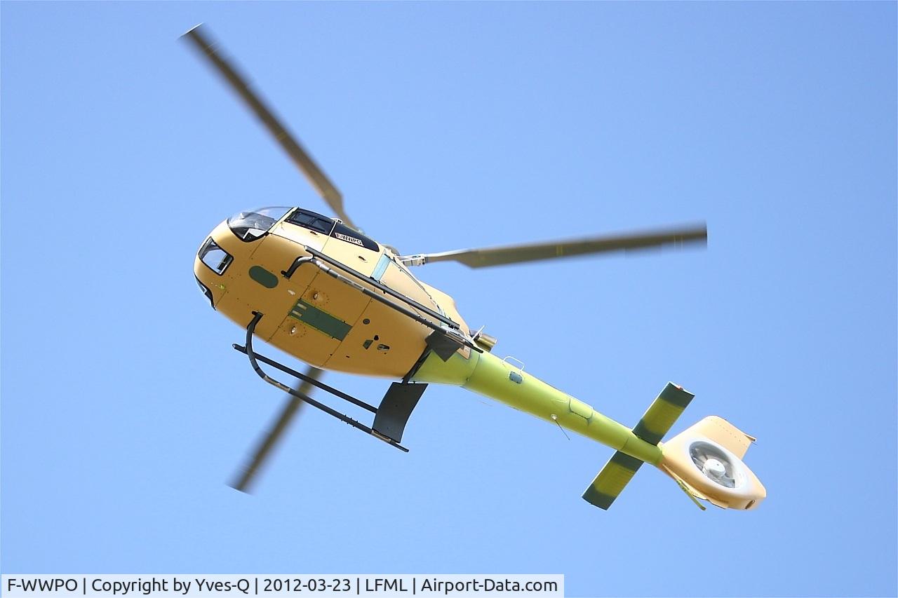 F-WWPO, 2002 Eurocopter EC-120B Colibri C/N 1336, Eurocopter EC-130 B4 with provisional registration F-WWPO, test flight over Marseille-Provence Airport (LFML-MRS)