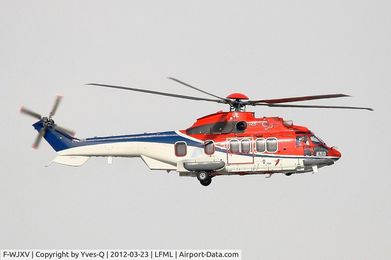 F-WJXV, 2012 Eurocopter EC-225 C/N not found, Eurocopter EC-225 for Malaysia's Weststar Aviation Services, with a provisional registration F-WJXV, Marseille-Provence Airport (LFML-MRS)