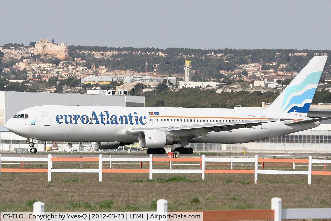 CS-TLO, 1989 Boeing 767-383/ER C/N 24318, Boeing 767-383ER, Ready to take off rwy 31R, Marseille-Provence Airport (LFML-MRS)