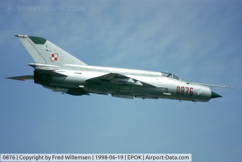 0876, Mikoyan-Gurevich MiG-21bis (L-17) C/N 75080876, 