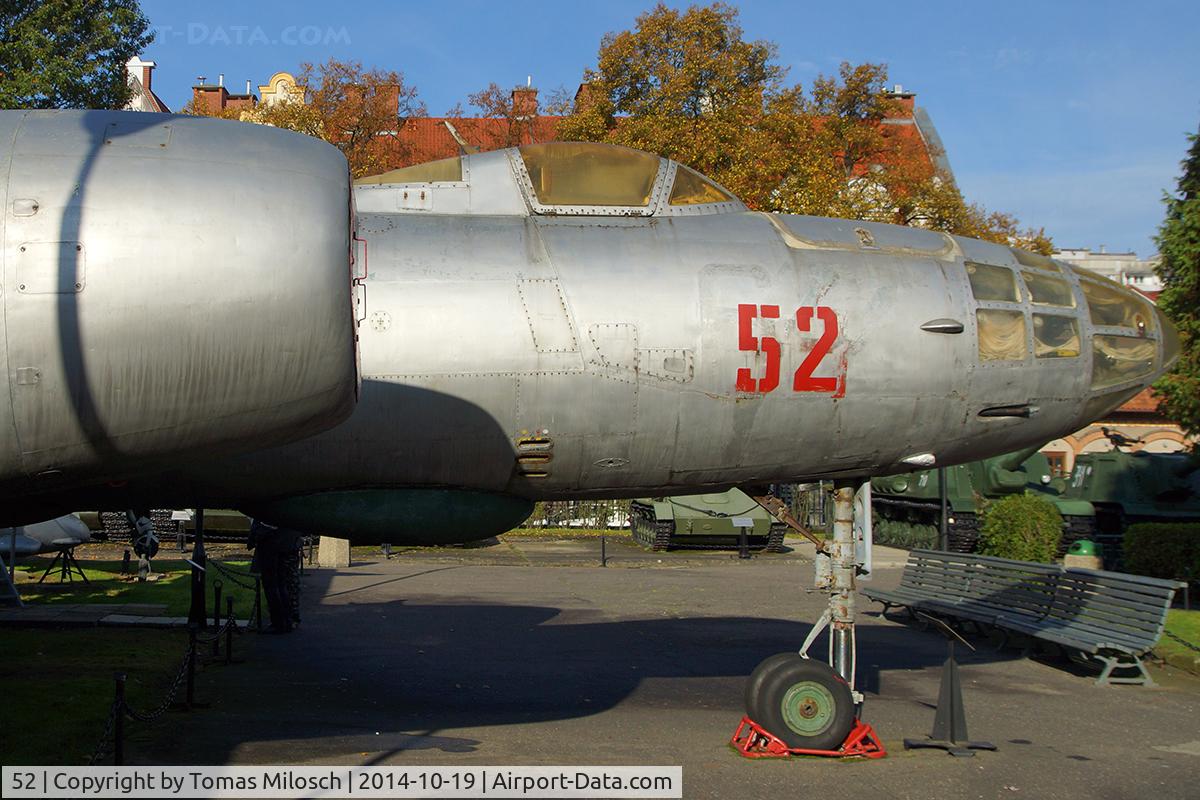 52, Ilyushin Il-28 C/N 2113, Polish Army Museum Kolobrzeg is displaying several aircraft of the Polish Air Force