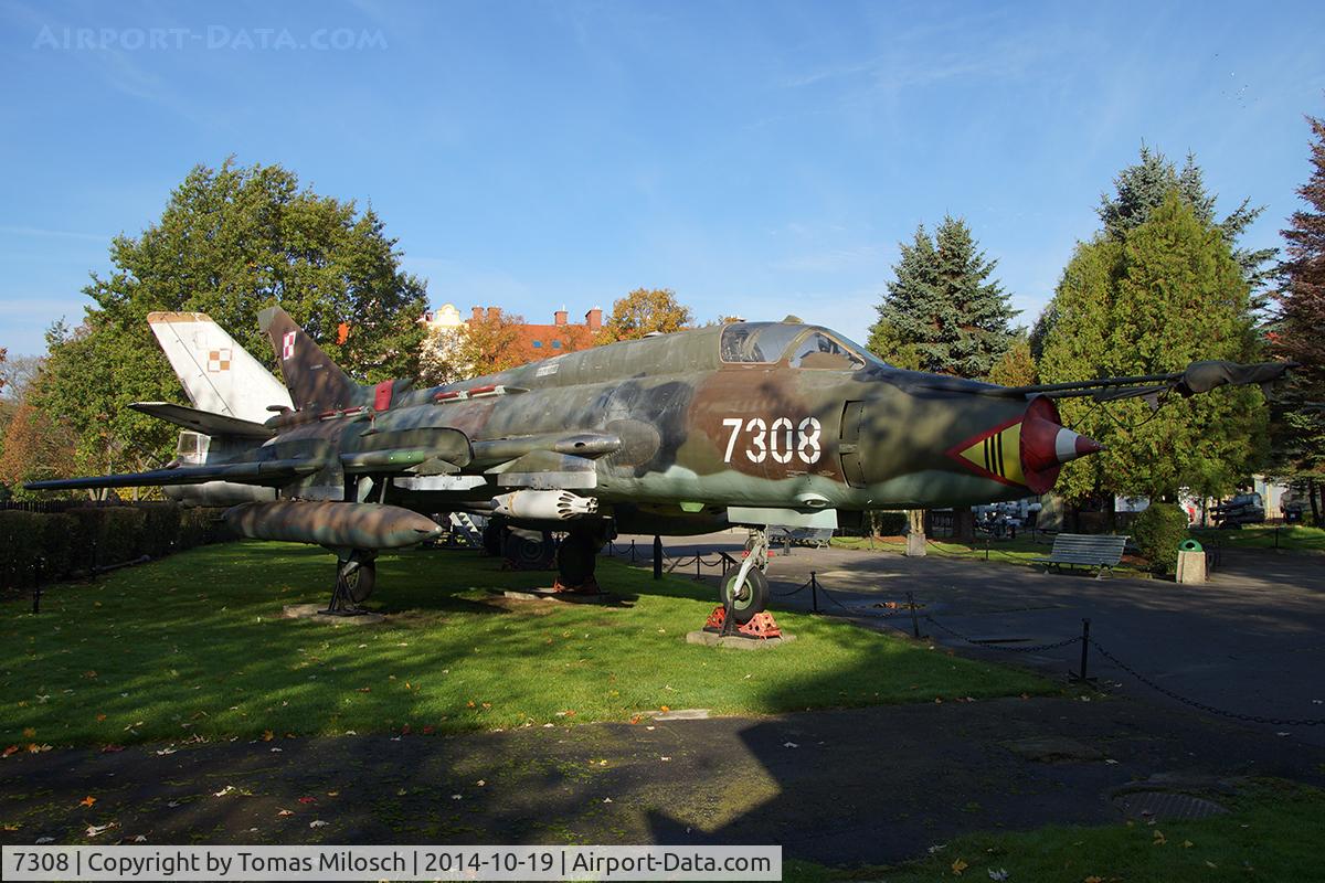 7308, Sukhoi Su-22M-4 C/N 27308, Polish Army Museum Kolobrzeg is displaying several aircraft of the Polish Air Force