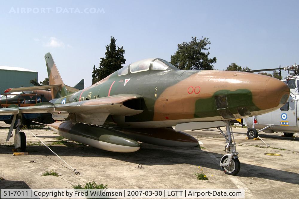 51-7011, Republic F-84F Thunderstreak C/N Not found 51-7011, 