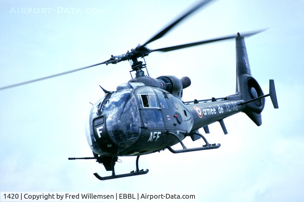 1420, Aérospatiale SA-341F Gazelle C/N 1420, AFF