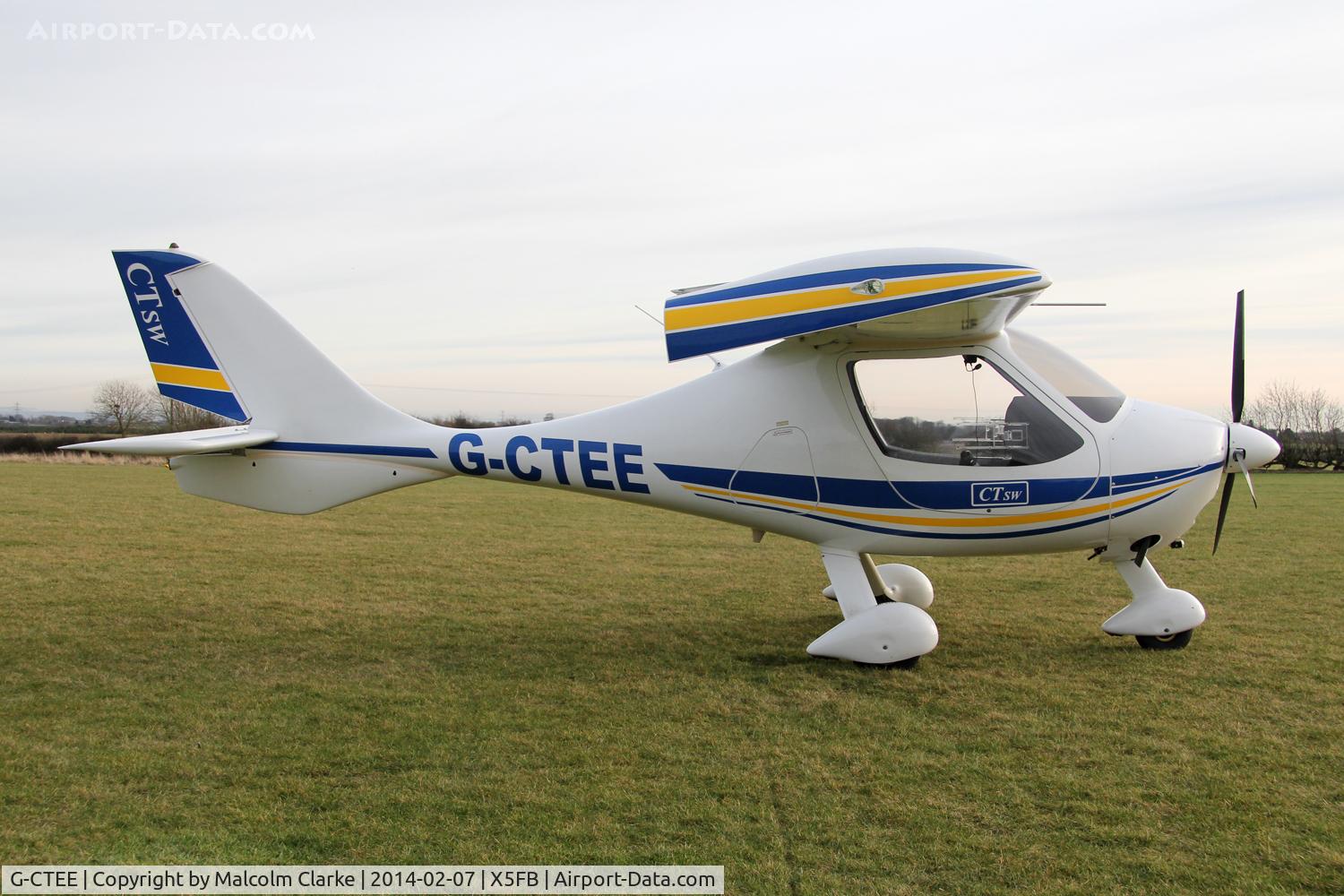 G-CTEE, 2007 Flight Design CTSW C/N 8269, Flight Design CTSW at Fishburn Airfield UK, February 7th 2015.