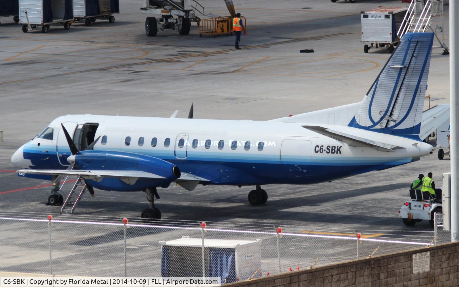 C6-SBK, 1990 Saab 340B C/N 340B-196, Sky Bahamas still wearing United Express livery