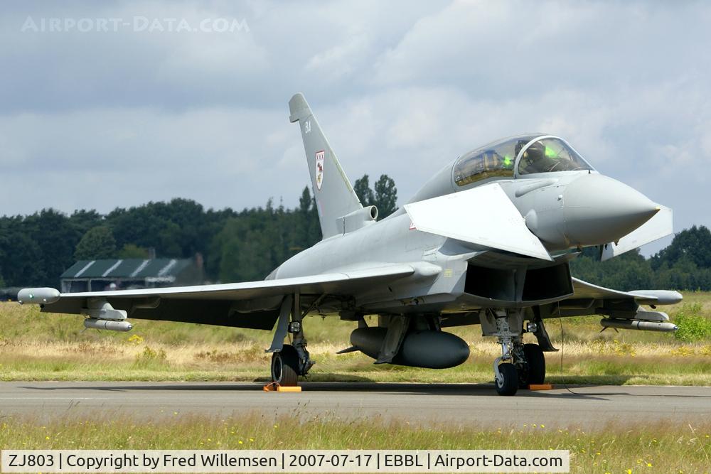 ZJ803, 2003 Eurofighter EF-2000 Typhoon T2 C/N 0013/BT004, 29 sq aircraft