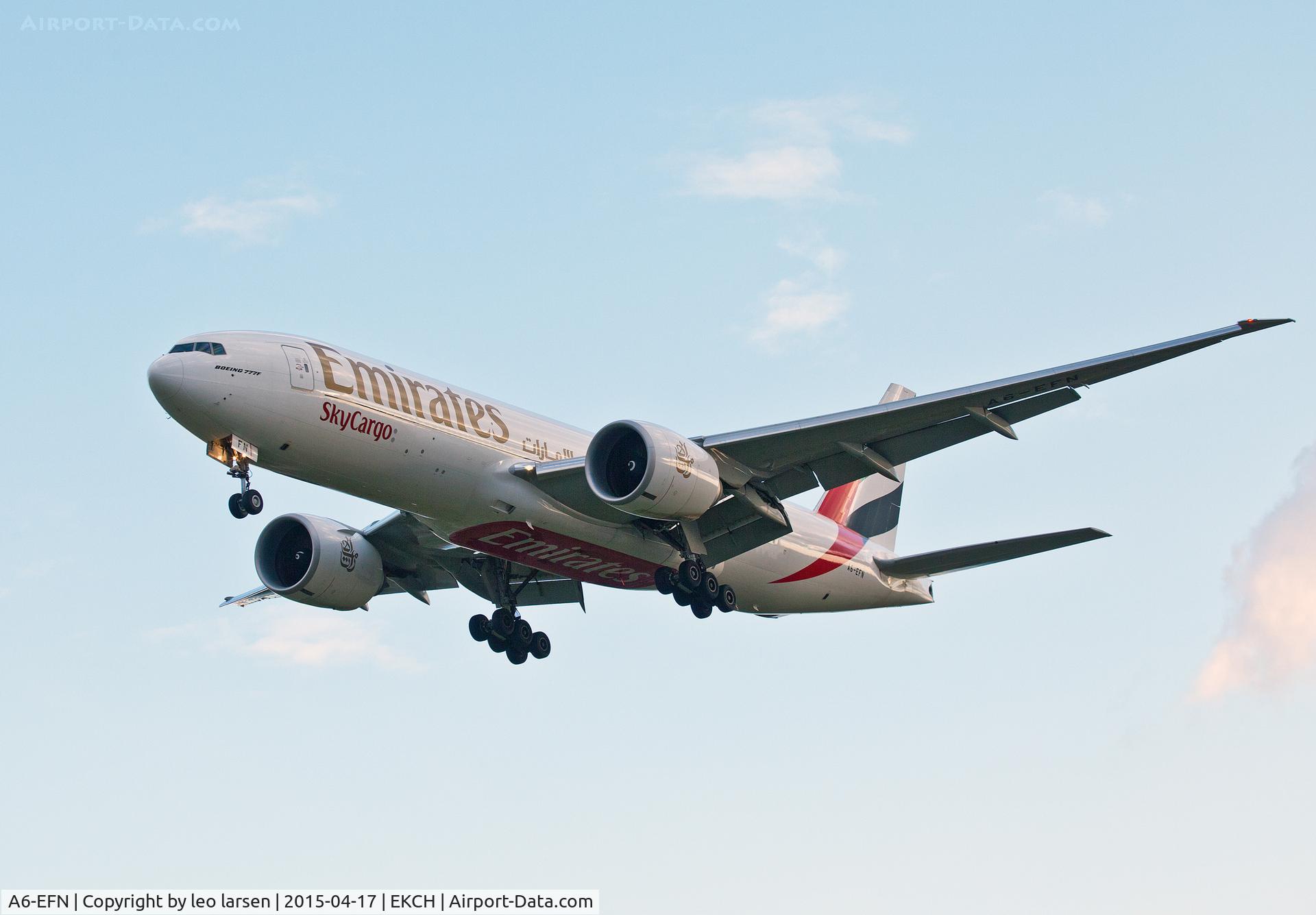 A6-EFN, 2014 Boeing 777-F1H C/N 42232, Copenhagen Kastrup 17.4.15