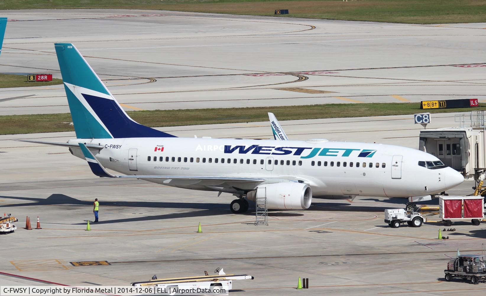 C-FWSY, 2004 Boeing 737-7CT C/N 32762, West Jet