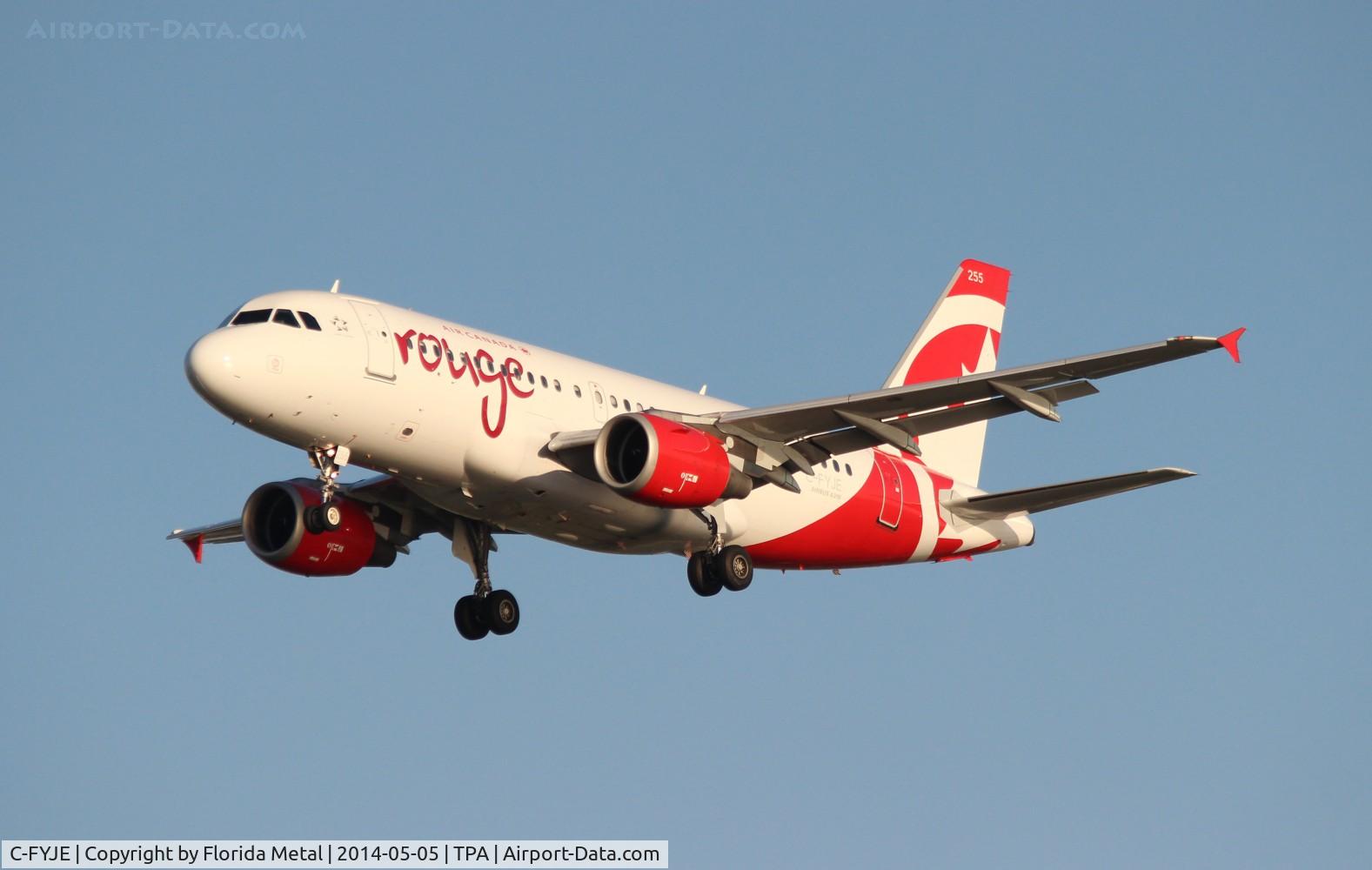 C-FYJE, 1996 Airbus A319-114 C/N 656, Air Canada Rouge