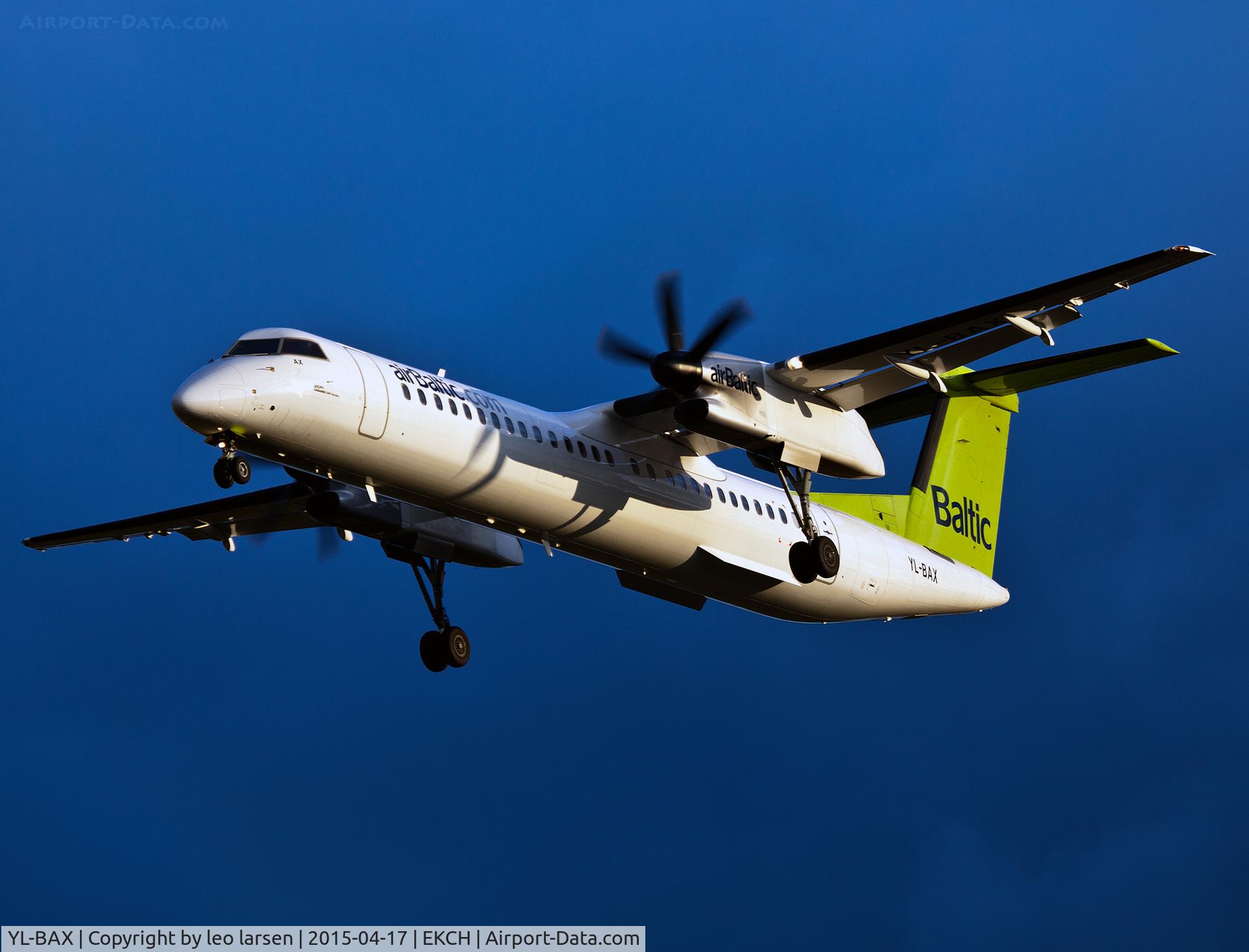 YL-BAX, 2010 De Havilland Canada DHC-8-402Q Dash 8 C/N 4324, Copenhagen Kastrup 17.4.15