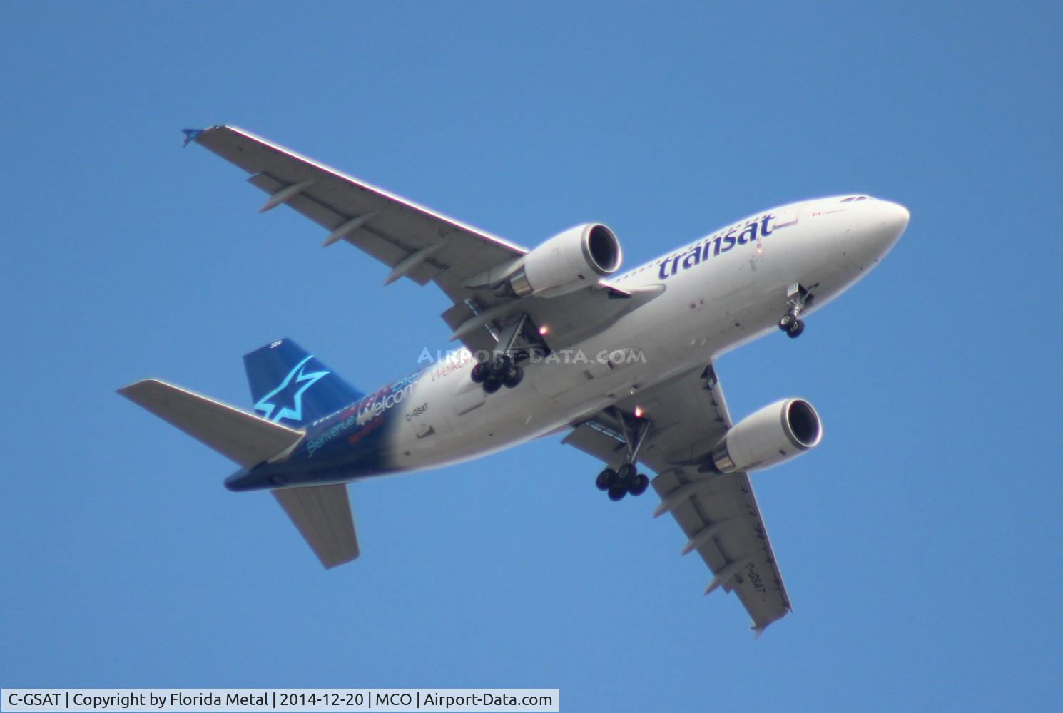 C-GSAT, 1991 Airbus A310-308 C/N 600, Air Transat engine out diversion HAV-YUL to MCO