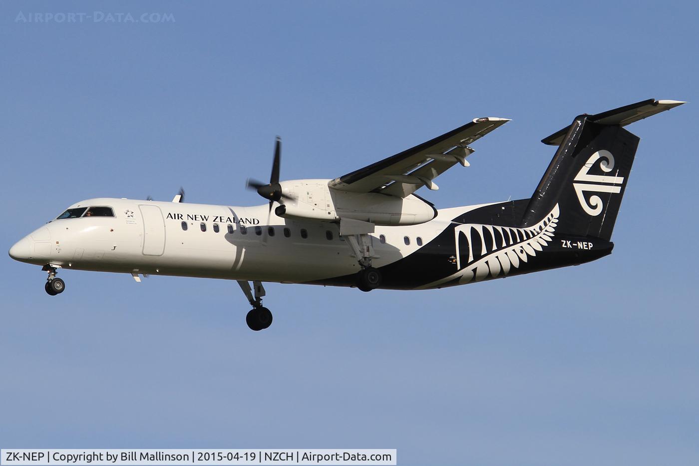 ZK-NEP, 2006 De Havilland Canada DHC-8-311Q Dash 8 C/N 634, finals to 02
