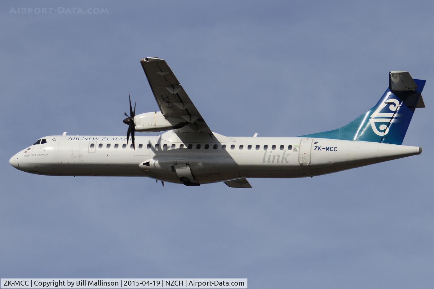 ZK-MCC, 2004 ATR 72-212A C/N 714, away to DUD