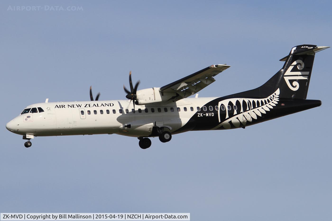 ZK-MVD, 2013 ATR 72-600 C/N 1117, finals to 02