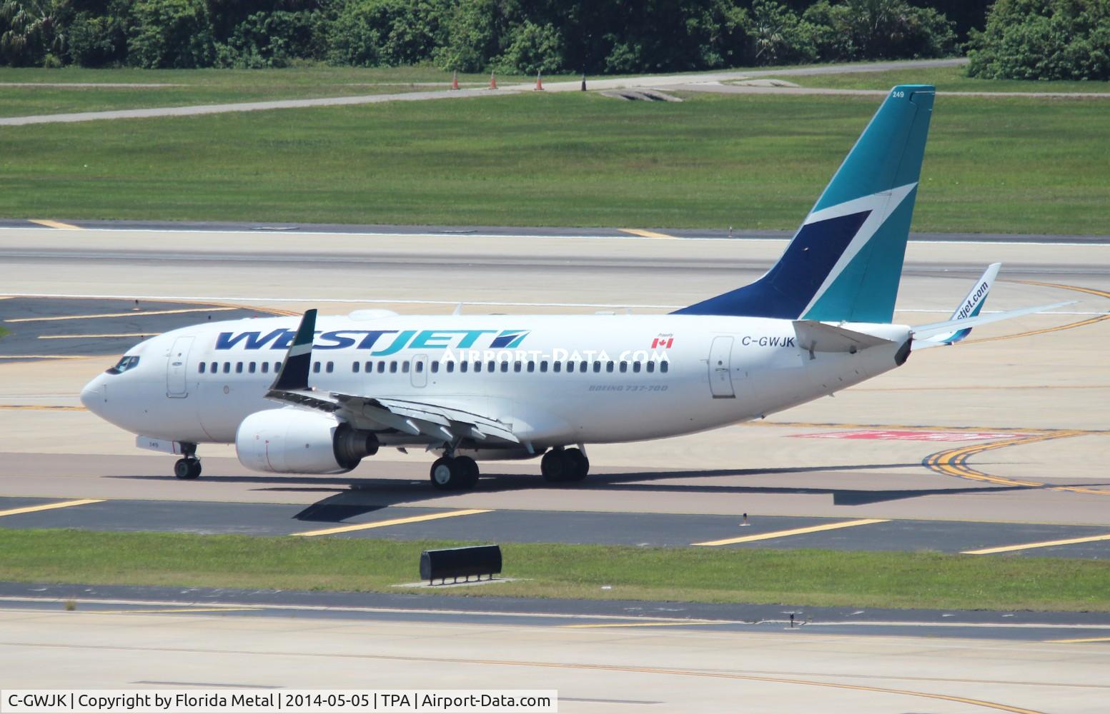 C-GWJK, 2008 Boeing 737-7CT C/N 35084, West Jet