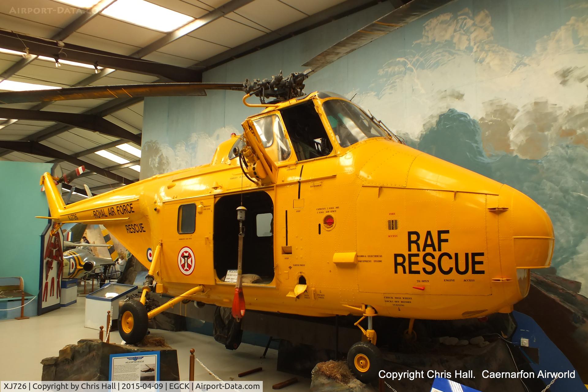 XJ726, 1955 Westland Whirlwind HAR.10 C/N WA97, at Caernarfon Airworld