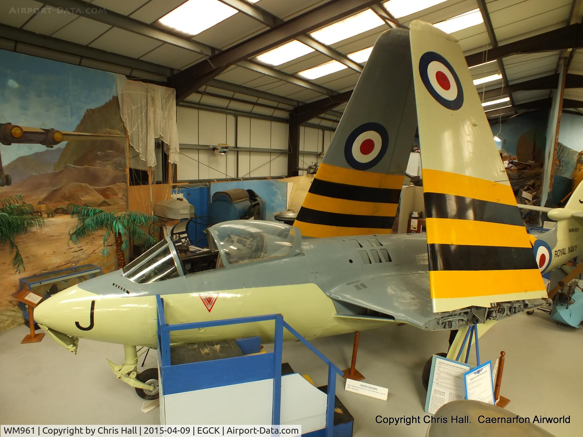WM961, Hawker Sea Hawk FB.5 C/N AW.5999, at Caernarfon Airworld