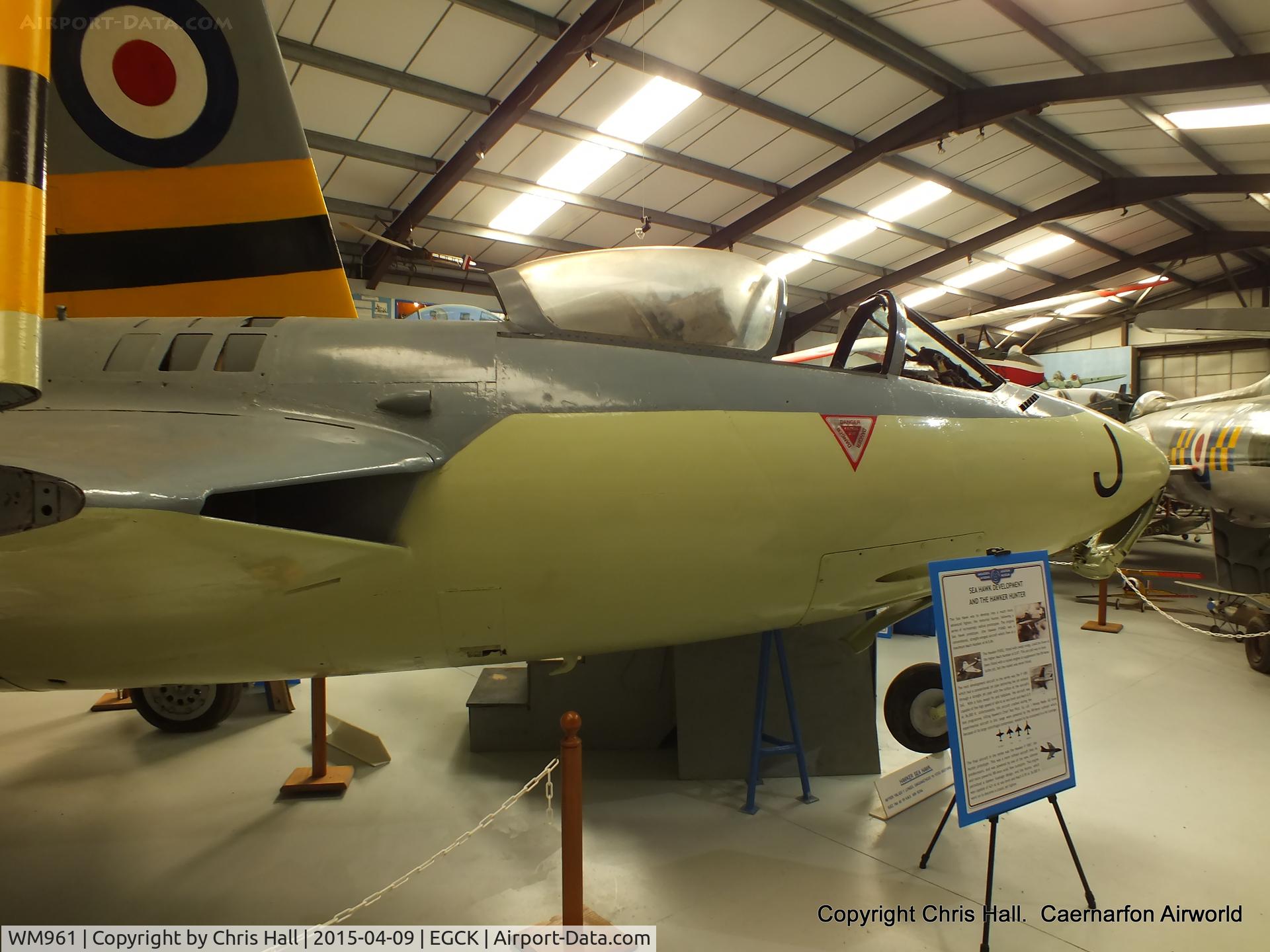 WM961, Hawker Sea Hawk FB.5 C/N AW.5999, at Caernarfon Airworld