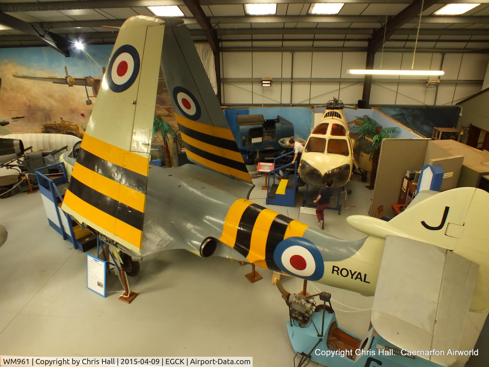 WM961, Hawker Sea Hawk FB.5 C/N AW.5999, at Caernarfon Airworld