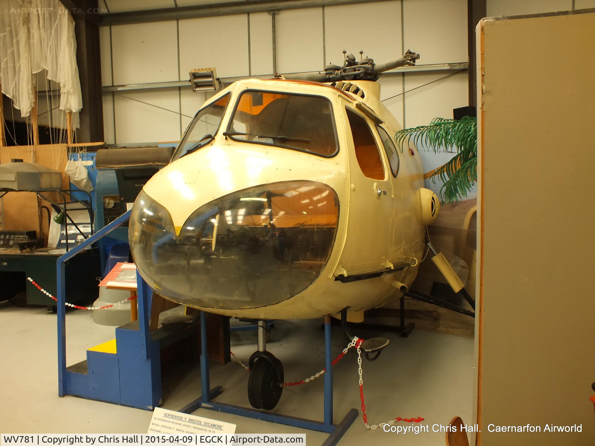 WV781, 1952 Bristol 171 Sycamore HR.12 C/N 12898, at Caernarfon Airworld