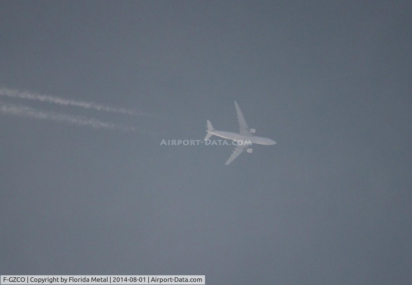 F-GZCO, 2006 Airbus A330-203 C/N 657, Air France A330-200 flying 35,000 ft over Livonia Michigan ORD-CDG info from flightradar24