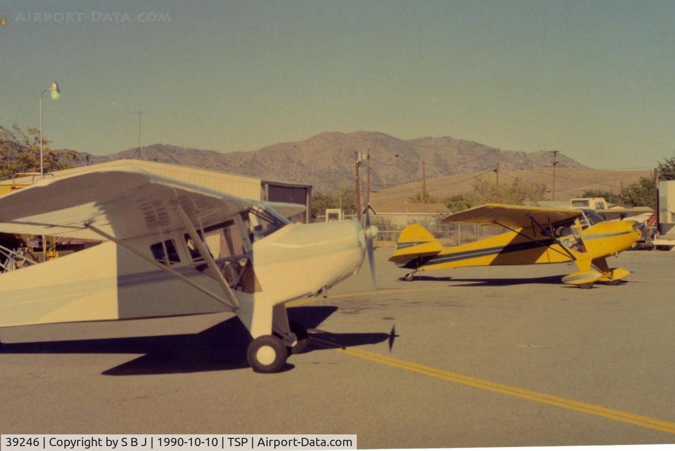 39246, 1945 Taylorcraft BC-12D Twosome C/N 6500, A fueling stop at Tehachapi,Ca.