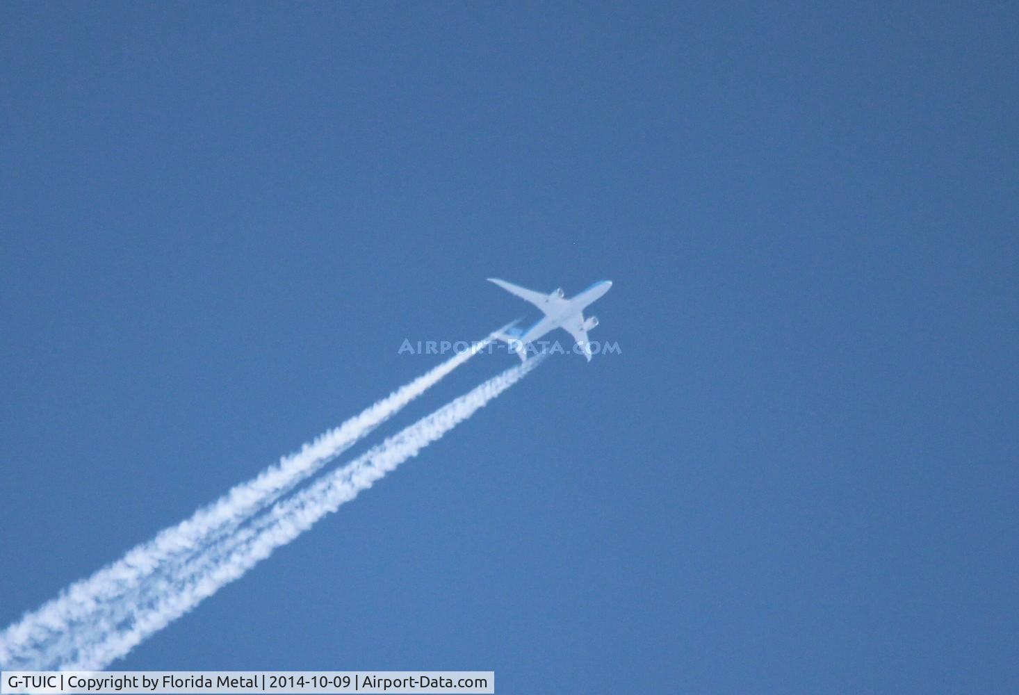 G-TUIC, 2013 Boeing 787-8 Dreamliner C/N 34424, Thomson Airways 787-8 Dreamliner flying over Ft. Lauderdale LGW-CUN at 37,000 ft