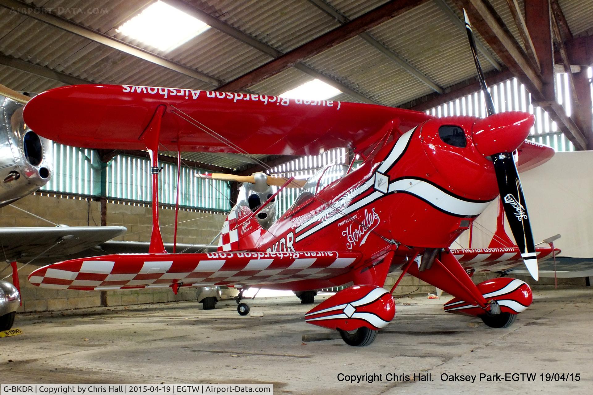 G-BKDR, 1982 Pitts S-1S Special C/N PFA 009-10654, at Oaksey Park