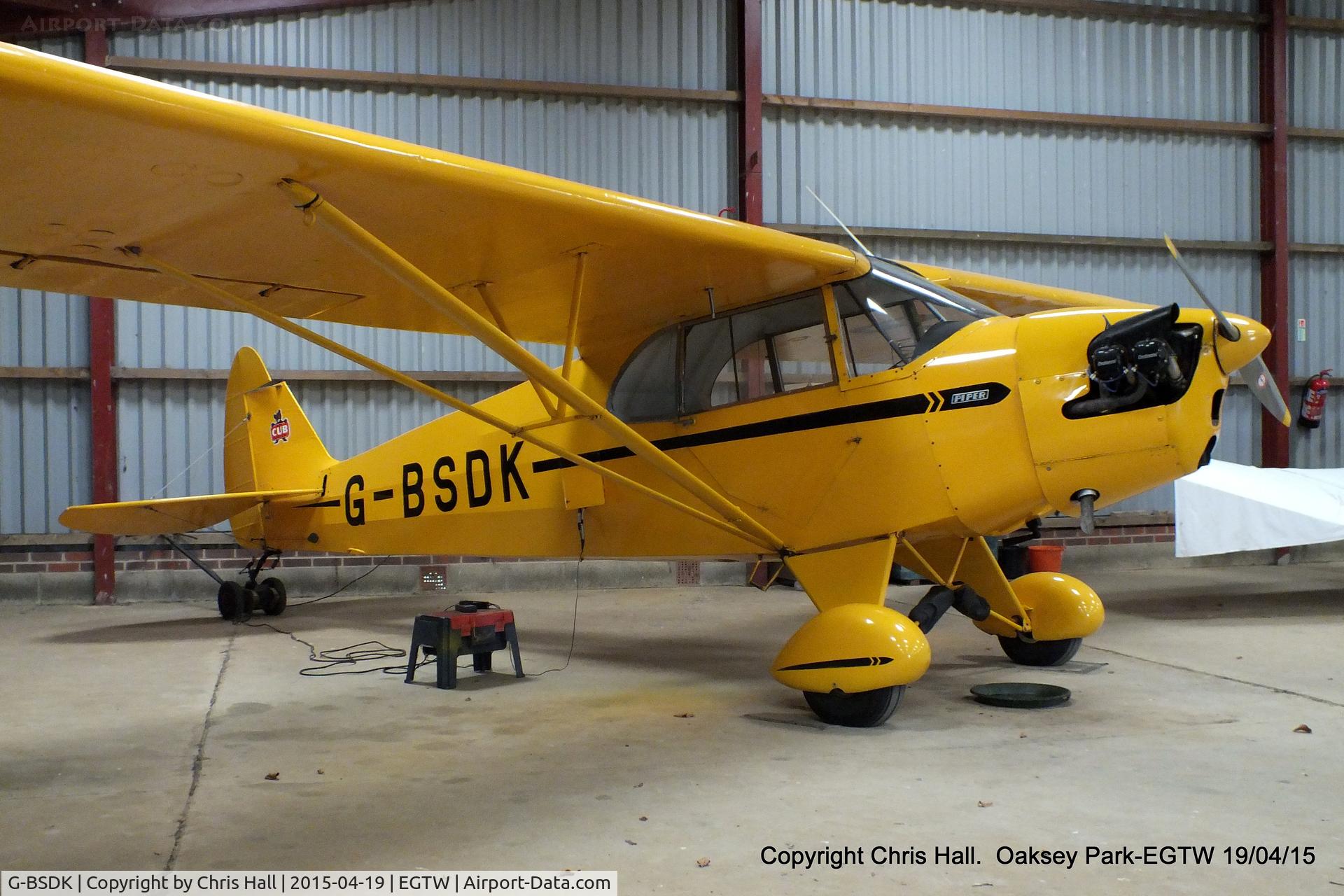 G-BSDK, 1941 Piper J-5A Cub Cruiser Cub Cruiser C/N 5-175, at Oaksey Park