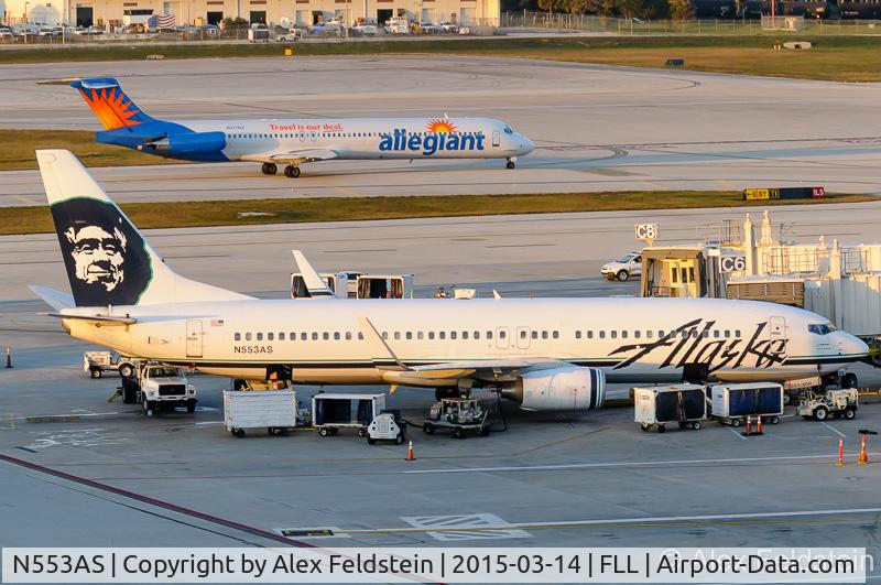 N553AS, 2006 Boeing 737-890 C/N 34594, Ft. Lauderdale