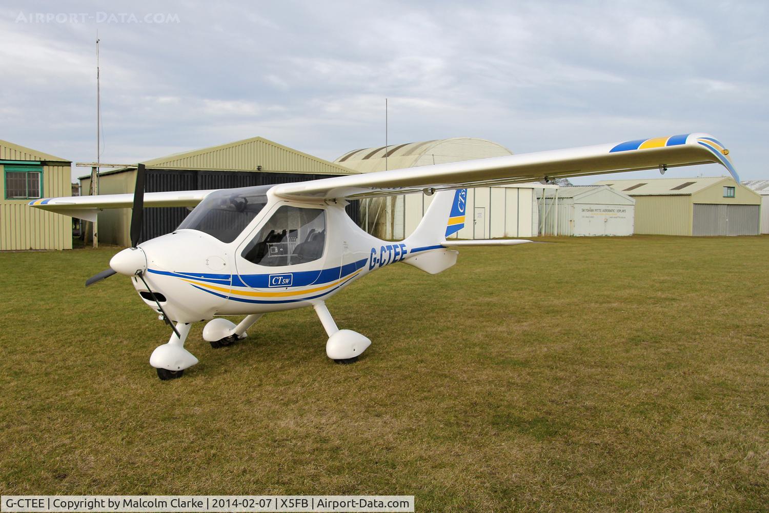 G-CTEE, 2007 Flight Design CTSW C/N 8269, Flight Design CTSW at Fishburn Airfield UK, February 7th 2015.