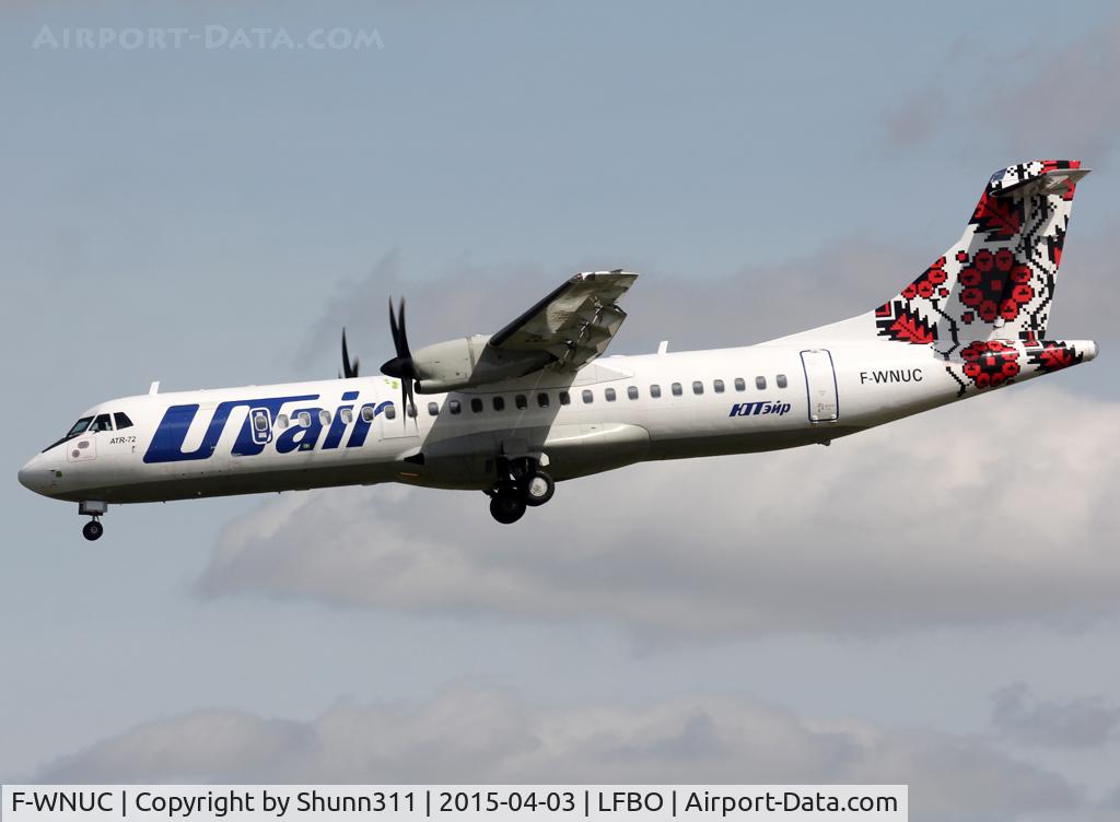 F-WNUC, 2012 ATR 72-500 C/N 1000, C/n 994 - Ex. UR-UTH and for a new operator