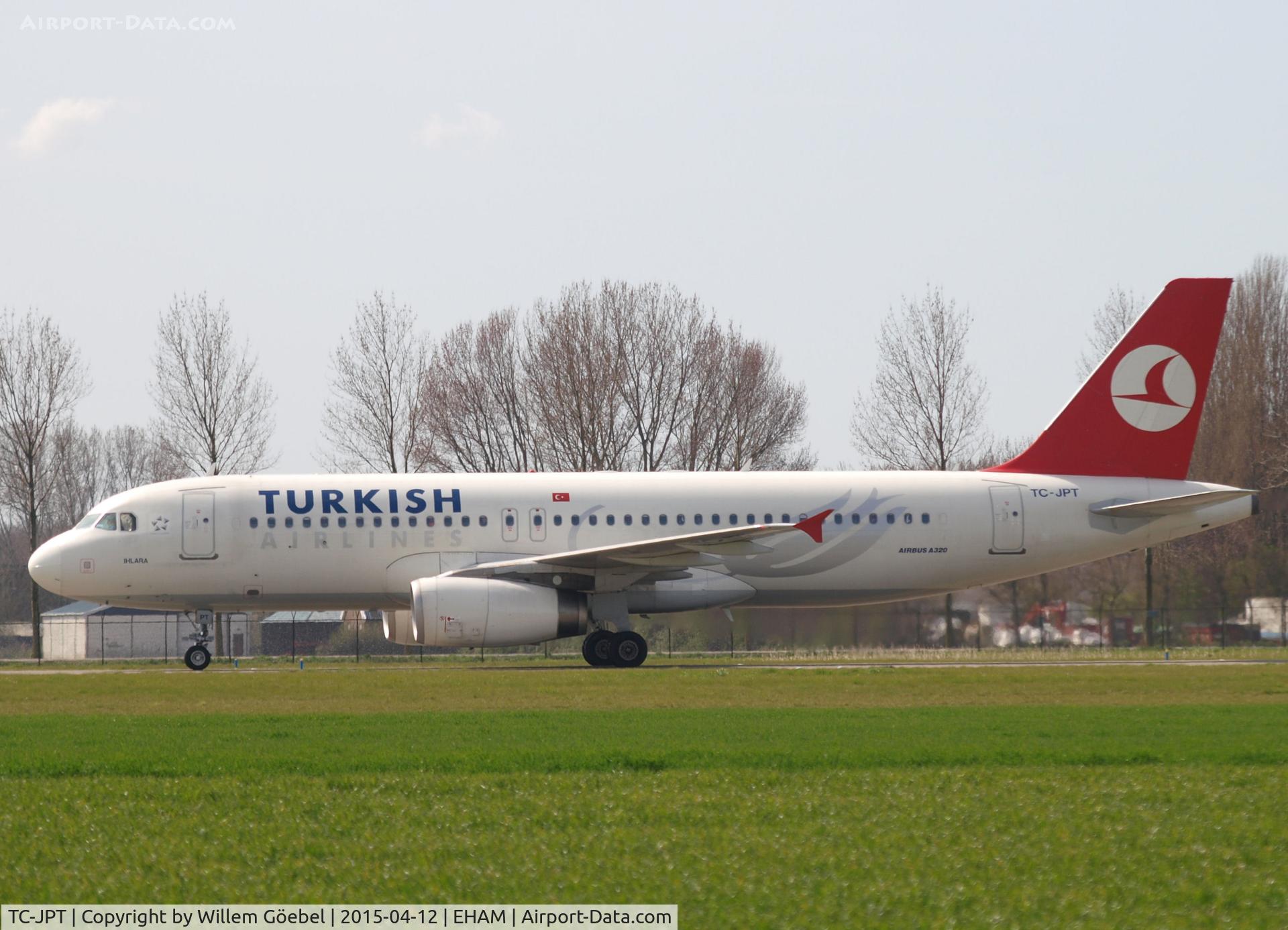 TC-JPT, 2008 Airbus A320-232 C/N 3719, Taxi to the gate of Schiphol Airport