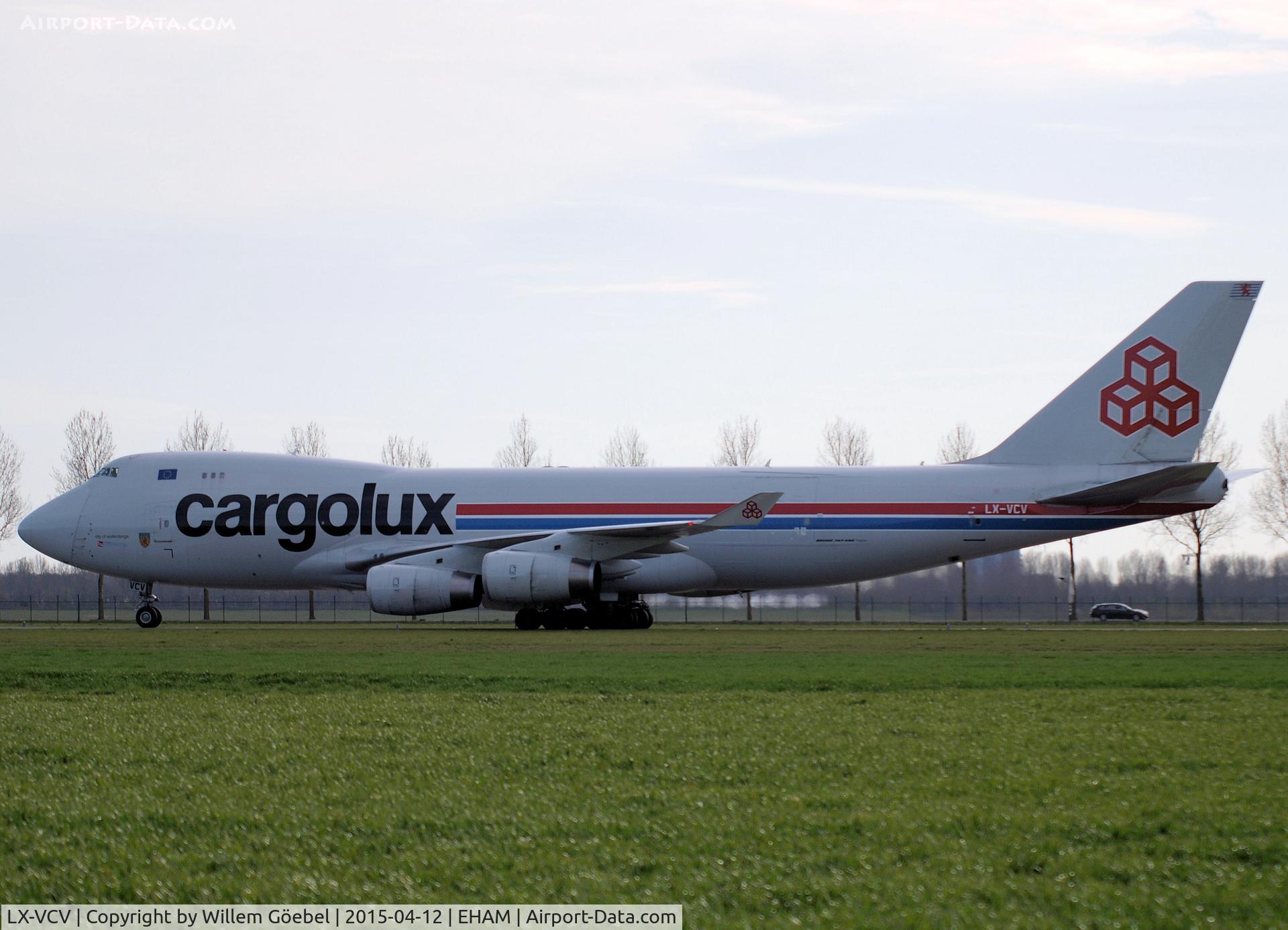 LX-VCV, 2005 Boeing 747-4R7F/SCD C/N 34235, Taxi to the gate of Schiphol Airport