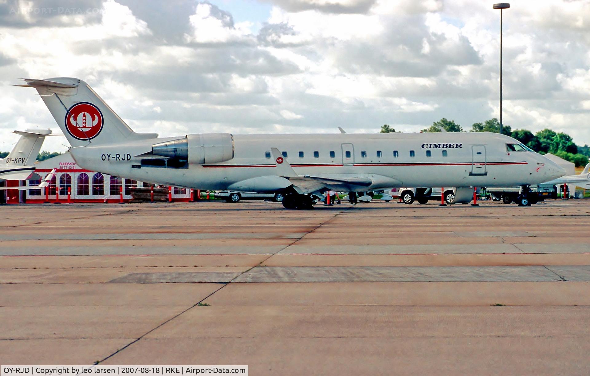 OY-RJD, 1993 Canadair CRJ-100LR (CL-600-2B19) C/N 7007, Roskilde Air Show 18.8.07