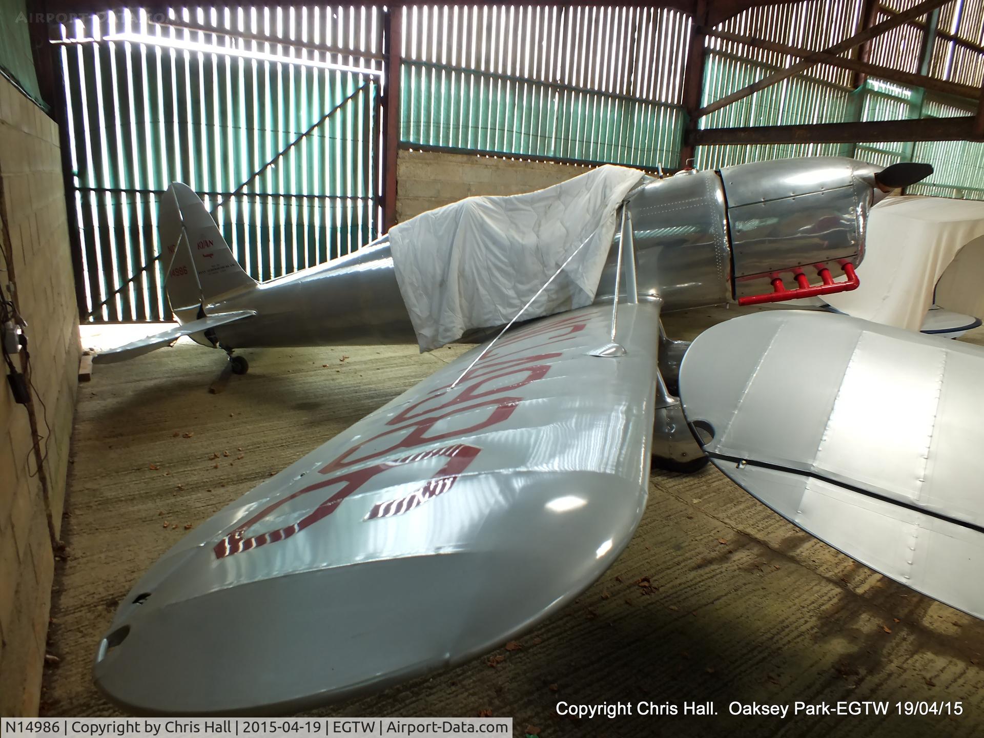 N14986, 1936 Ryan Aeronautical ST-A C/N 118, at Oaksey Park