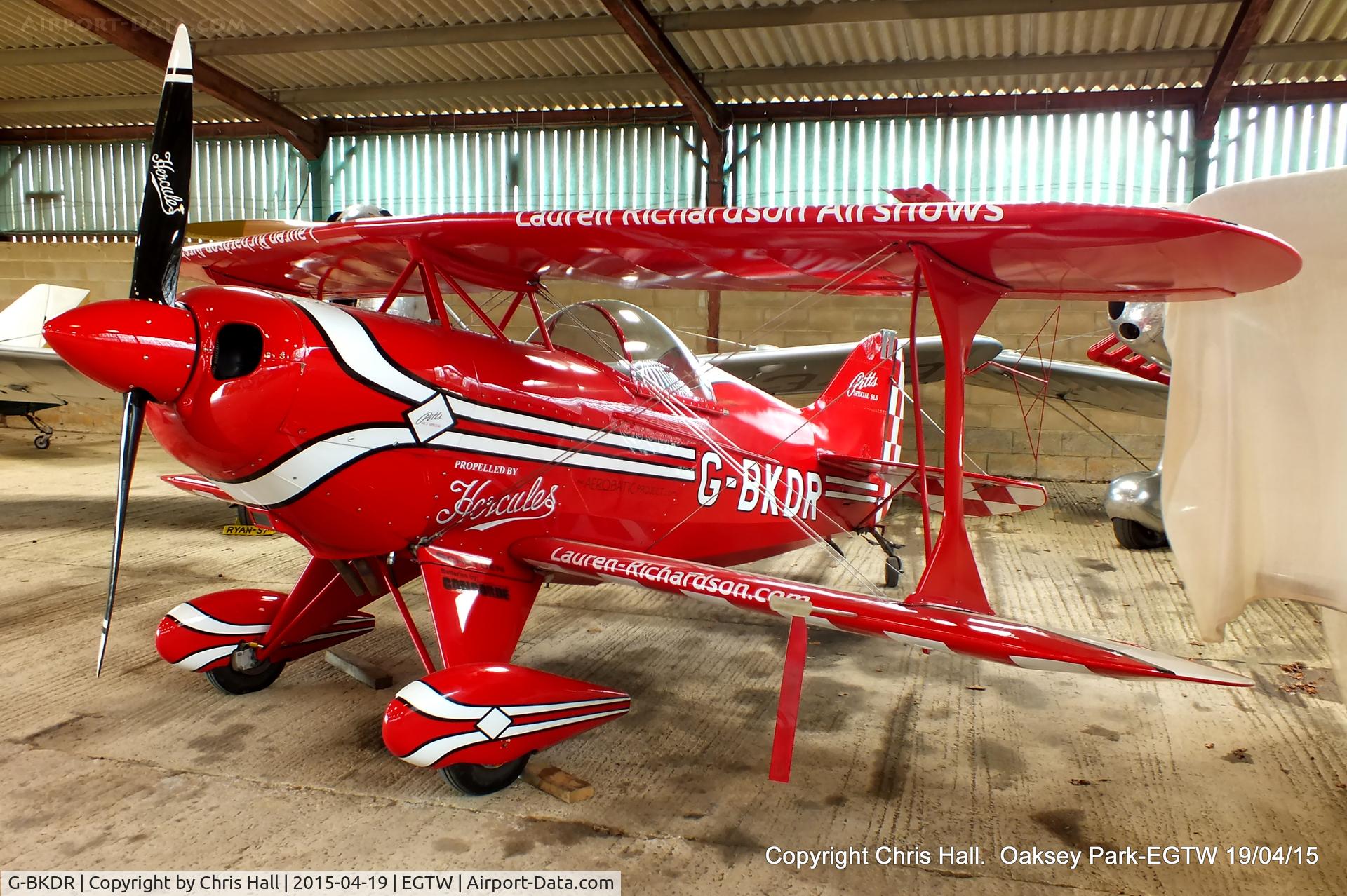 G-BKDR, 1982 Pitts S-1S Special C/N PFA 009-10654, at Oaksey Park