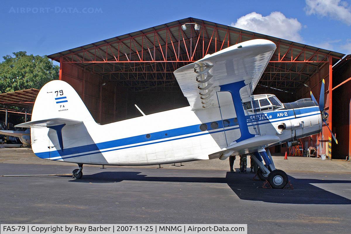 FAS-79, Antonov An-2 C/N 1G214-11, Antonov An-2T [1G214-11] (Nicaraguan Air Force) Managua-International~YN 25/11/2007
