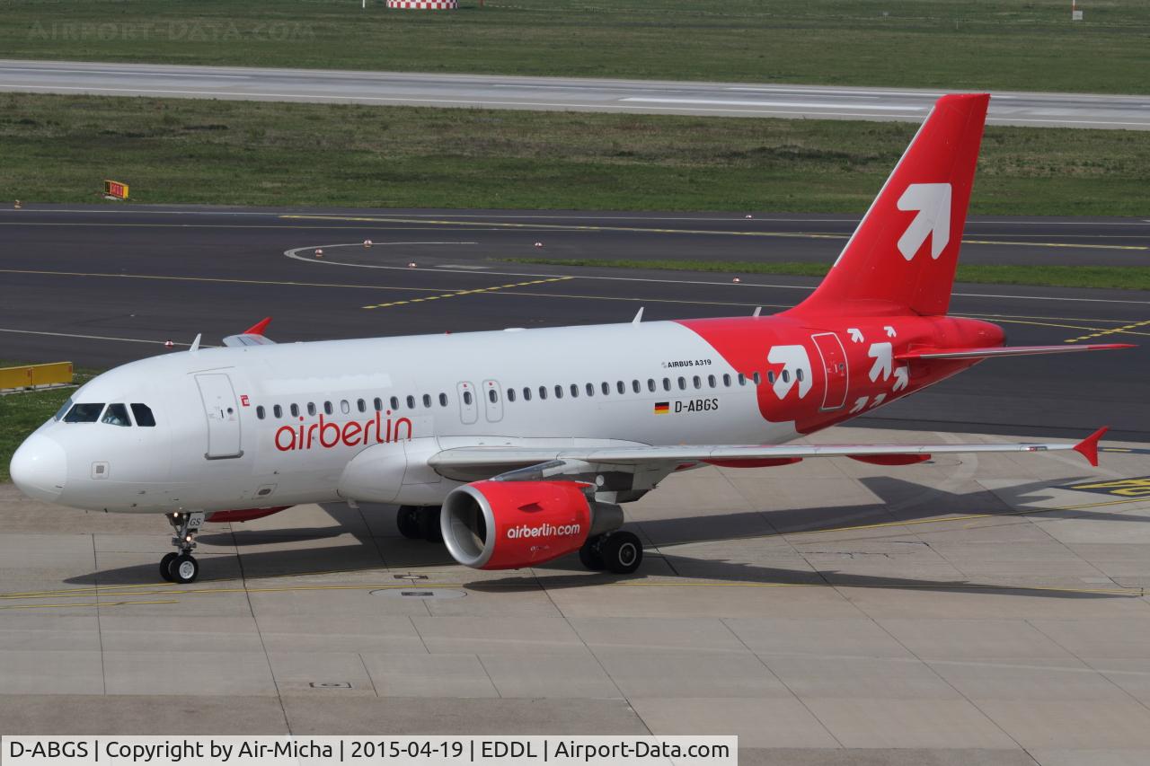 D-ABGS, 2009 Airbus A319-112 C/N 3865, Air Berlin