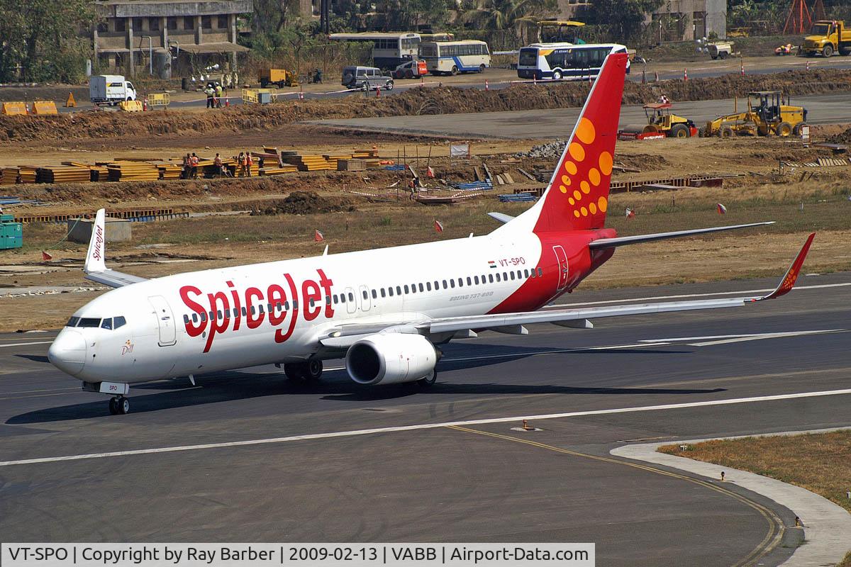 VT-SPO, 2007 Boeing 737-86N C/N 35216, Boeing 737-86N [35216] (Spicejet) Mumbai-Chhatrapati Shivaji International~VT 13/02/2009