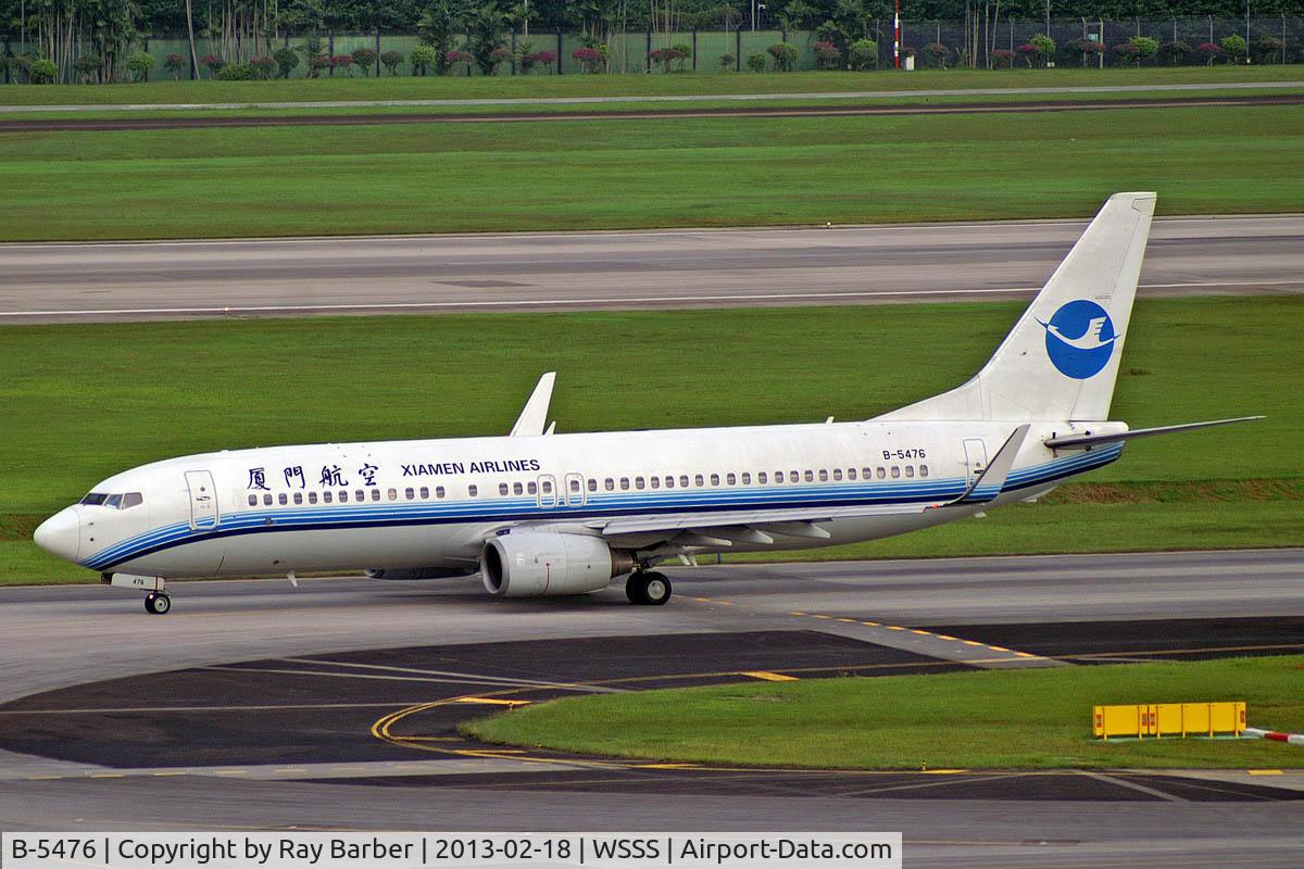 B-5476, 2009 Boeing 737-85C C/N 35056, Boeing 737-85C [35056] (Xiamen Airlines) Singapore-Changi~9V 18/02/2013
