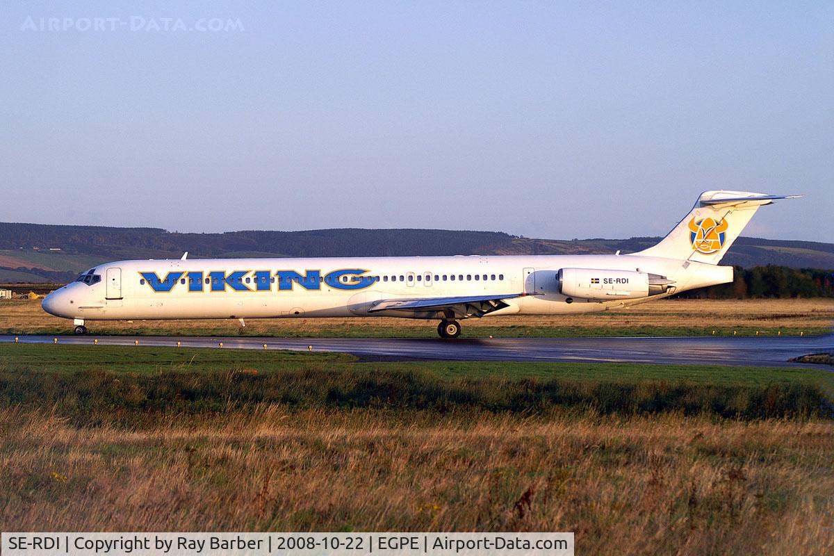 SE-RDI, 1989 McDonnell Douglas MD-83 (DC-9-83) C/N 49631, Douglas DC-9-83 [49631] (Viking Airlines) Inverness (Dalcross)~G 22/10/2008