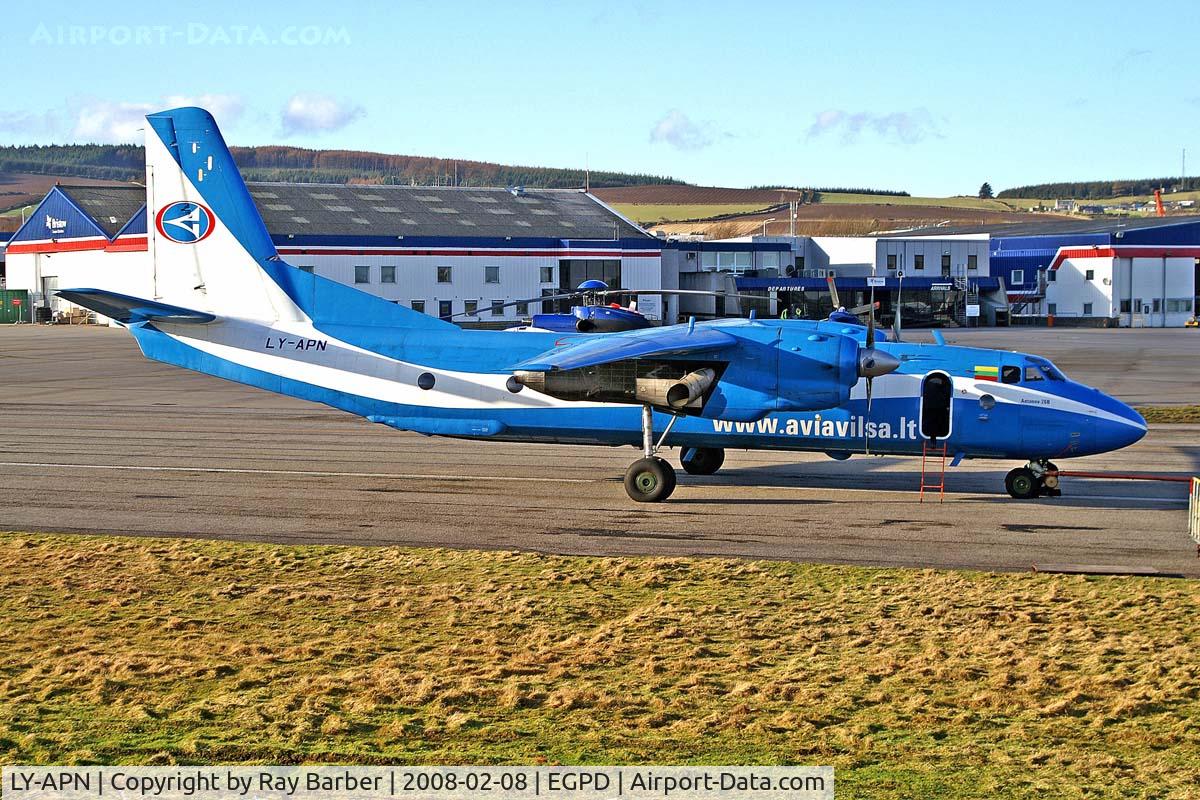 LY-APN, 1982 Antonov An-26B C/N 12010, Antonov An-26B [120-10] (Aviavilsa) Aberdeen-Dyce~G 08/02/2008