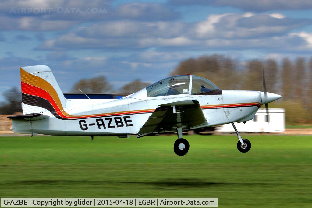 G-AZBE, 1971 AESL Glos-Airtourer Super 150/T5 C/N A535, Departure RWY 10