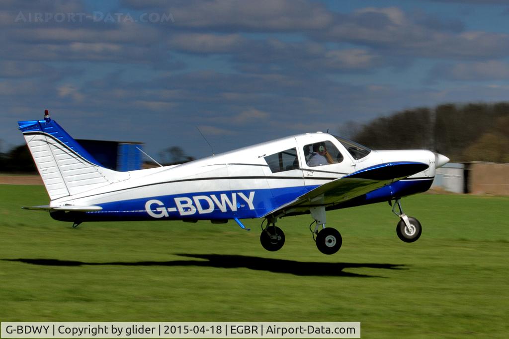 G-BDWY, 1972 Piper PA-28-140 Cherokee Cruiser C/N 28-7225378, Departure Rwy 10 for Wattisham