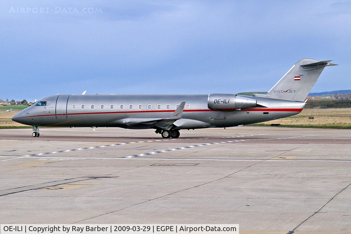 OE-ILI, 2005 Bombardier Challenger 850 (CL-600-2B19) C/N 8048, Canadair CRJ-850 [8048] (VistaJet) Inverness (Dalcross)~G 29/03/2009